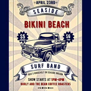 Live music post for Bikini Beach
