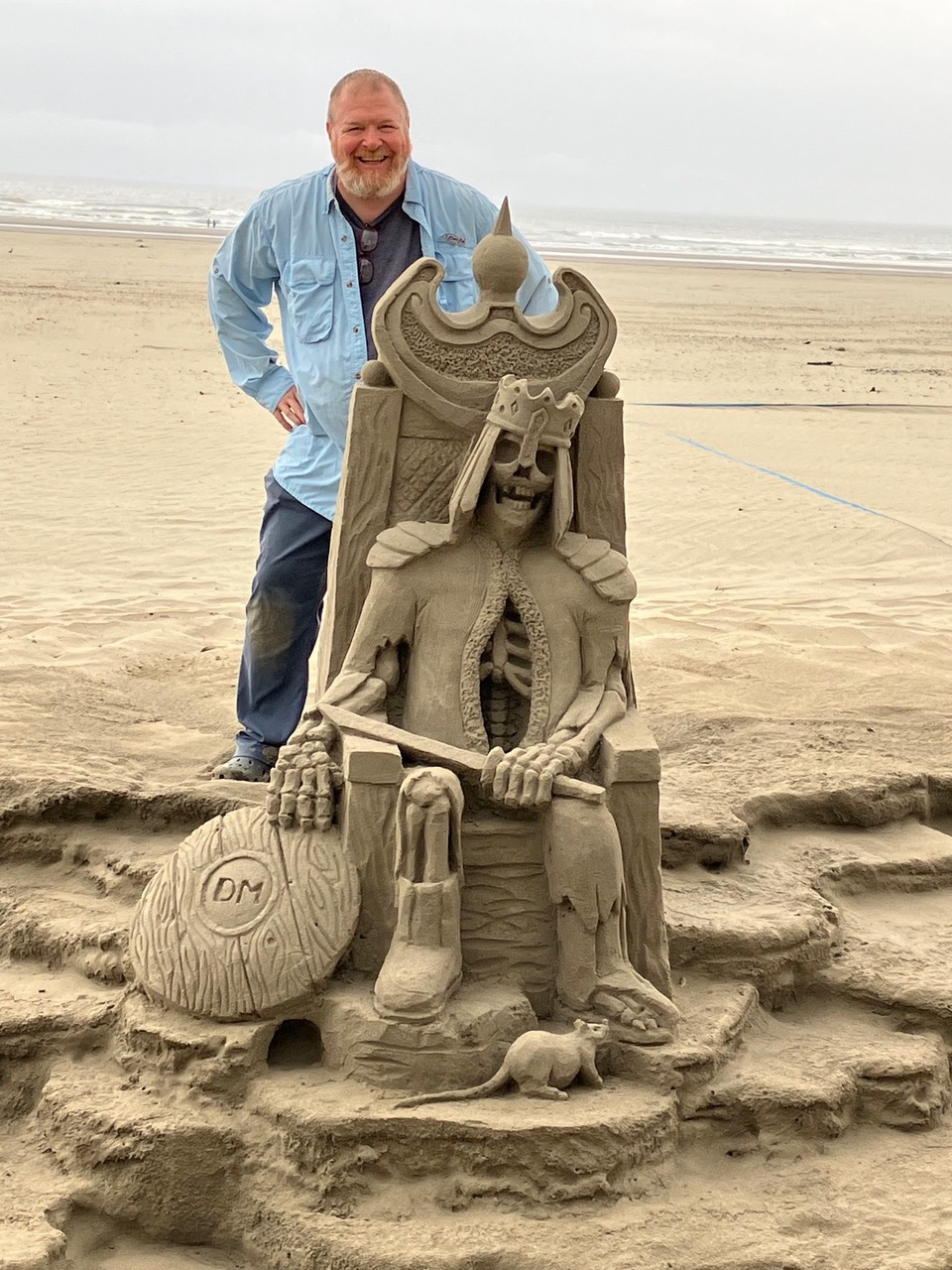 sculpture in sand
