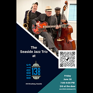 Seaside Jazz Trio music poster