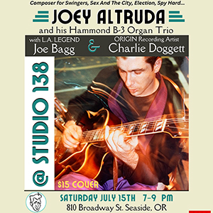 music poster for Joey Altruda Trio